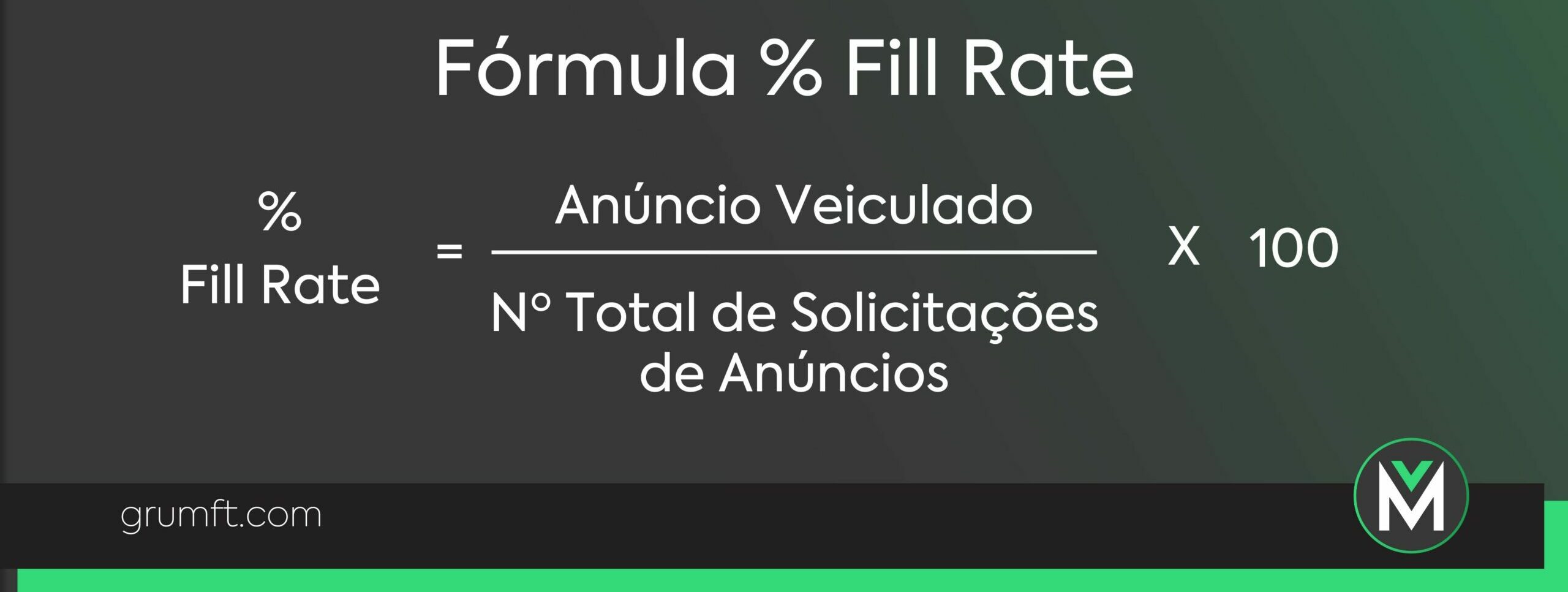 Fórmula % Fill Rate